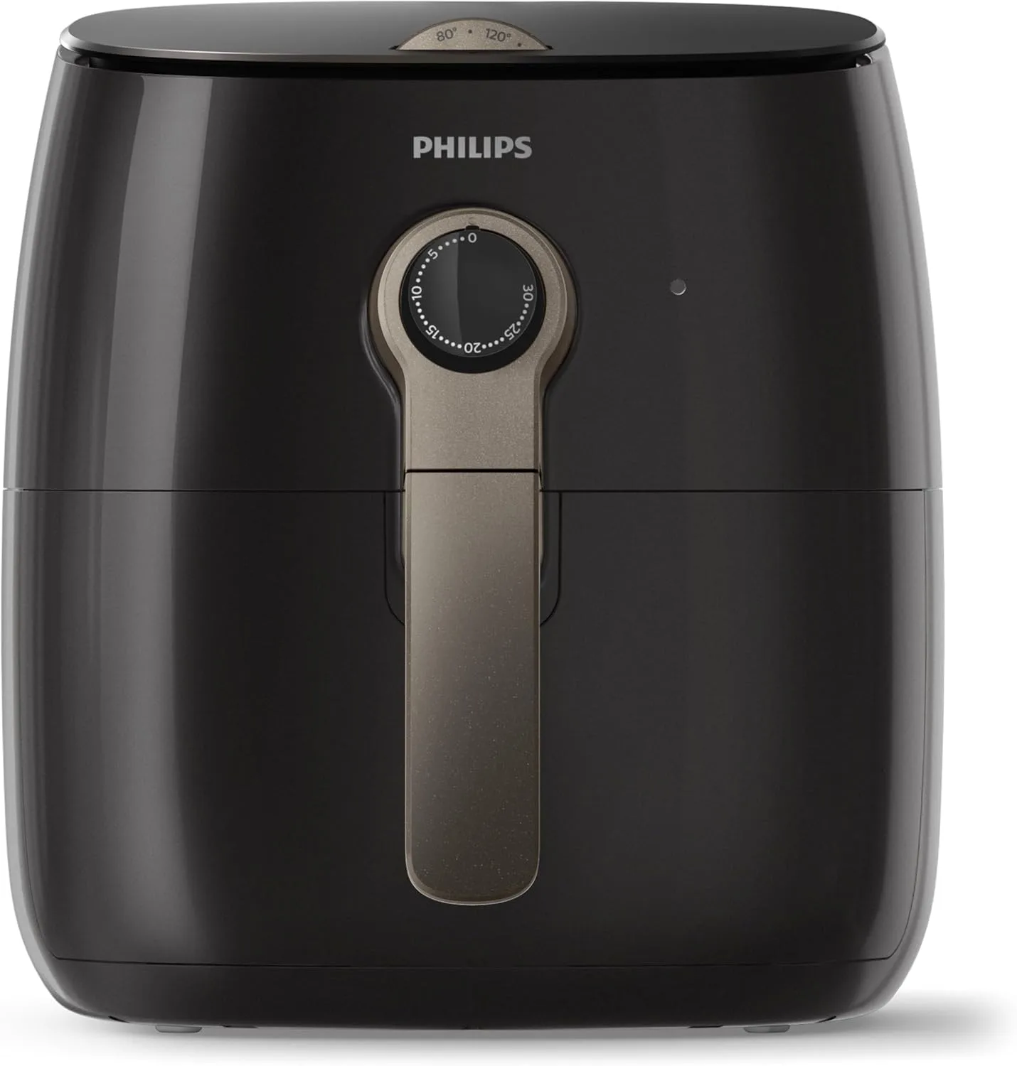 Philips Digital Airfryer with Twin Turbostar Technology with Recipe Book, HD9741/99, Black
